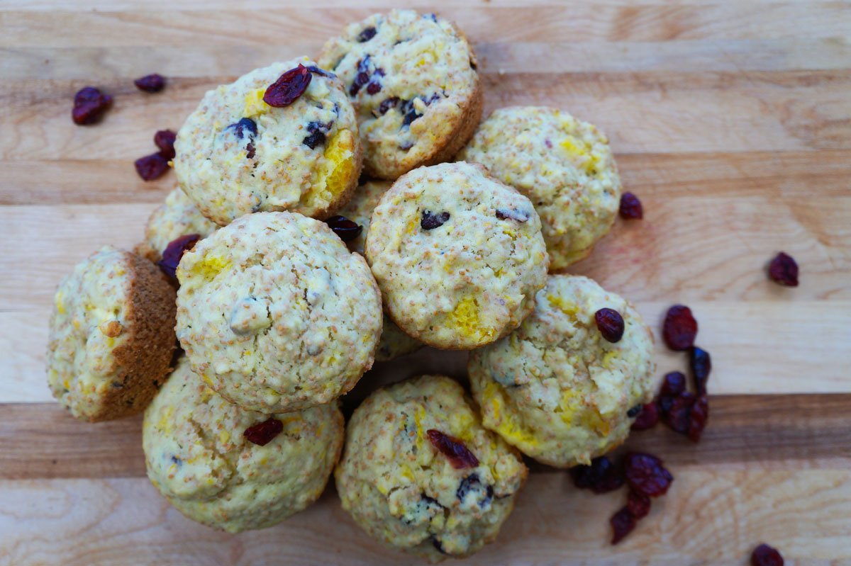 muffins orange canneberges avoine signé caméline