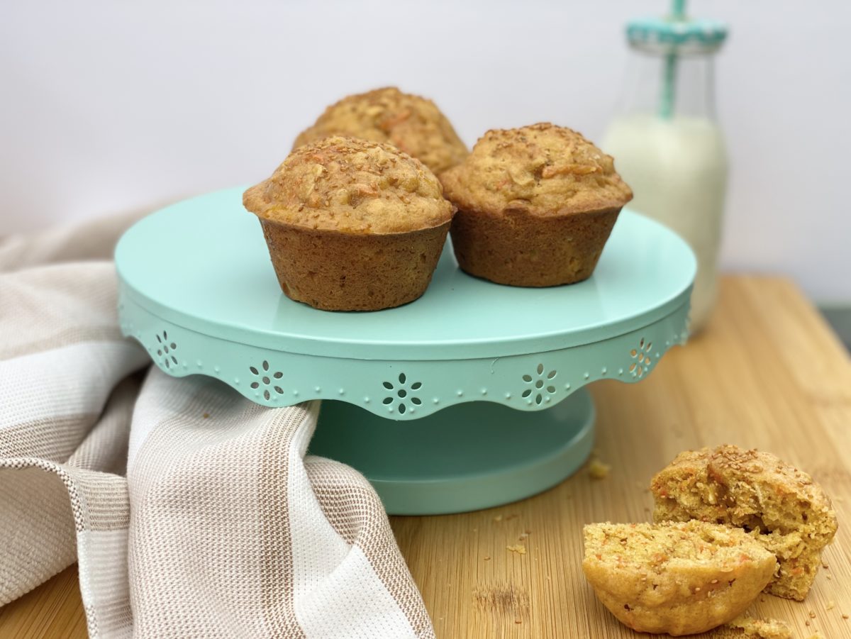 muffins aux carottes avoine et caméline