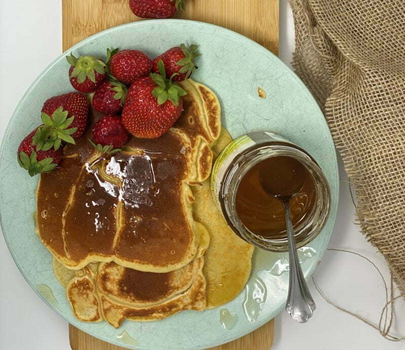 Crêpes bananes fraises et caméline