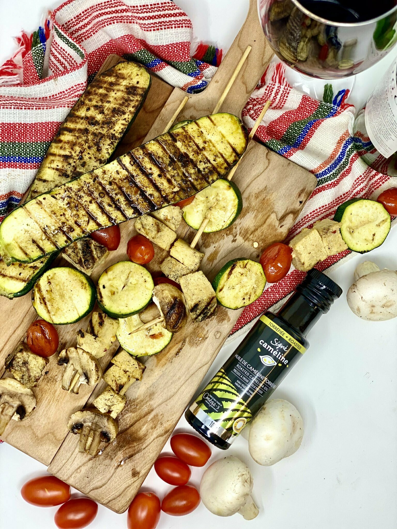 brochette végé tofu caméline