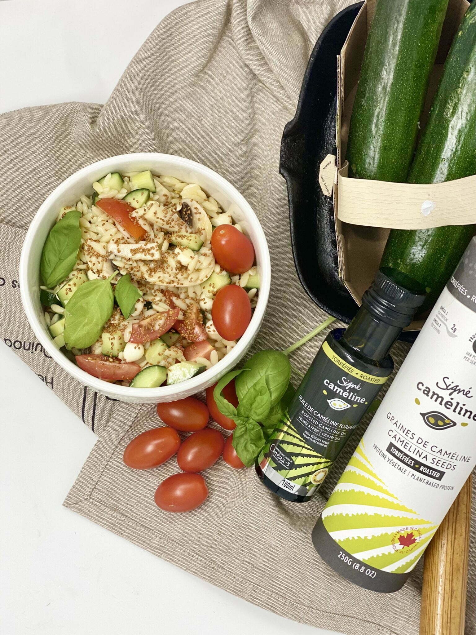 salade végé torréfiée caméline