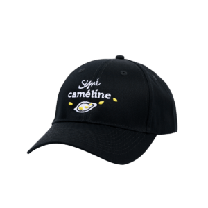 Casquette noire signe cameline