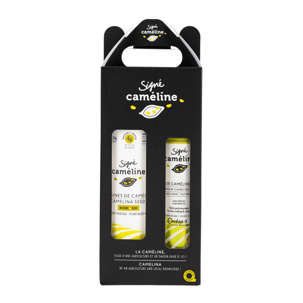 Ensemble huile vierge et graine de cameline