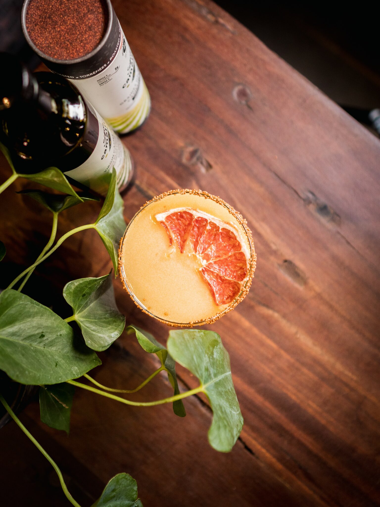 Gin artist in residence with camelina