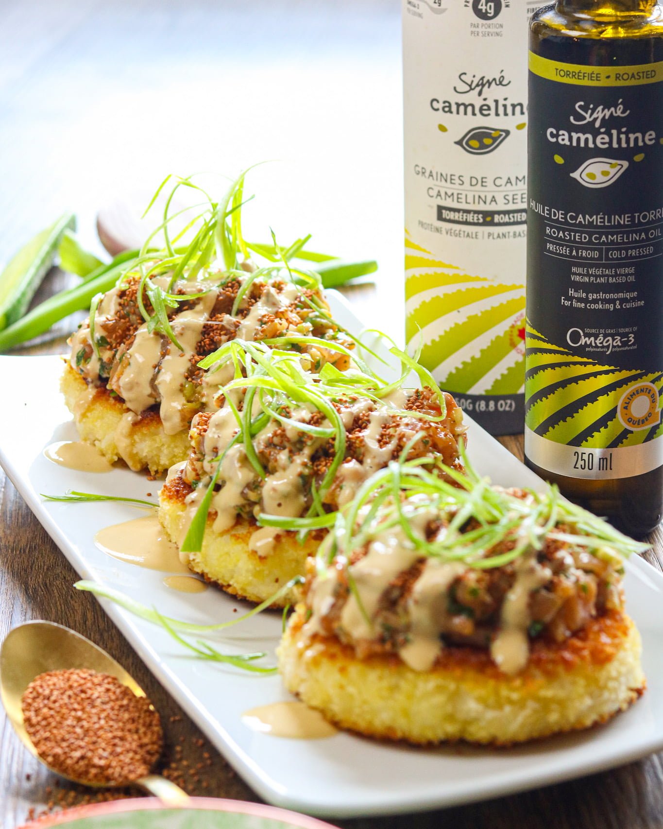 sushi pizza camelina oil